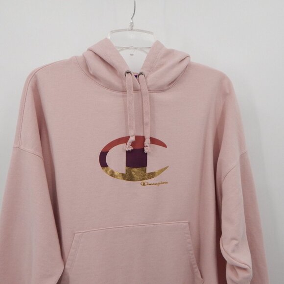 💰Champion Pink Hoodie with Multicolor Logo💰💰 - Picture 2 of 8